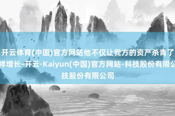 开云体育(中国)官方网站他不仅让我方的资产杀青了安祥增长-开云·Kaiyun(中国)官方网站-科技股份有限公司